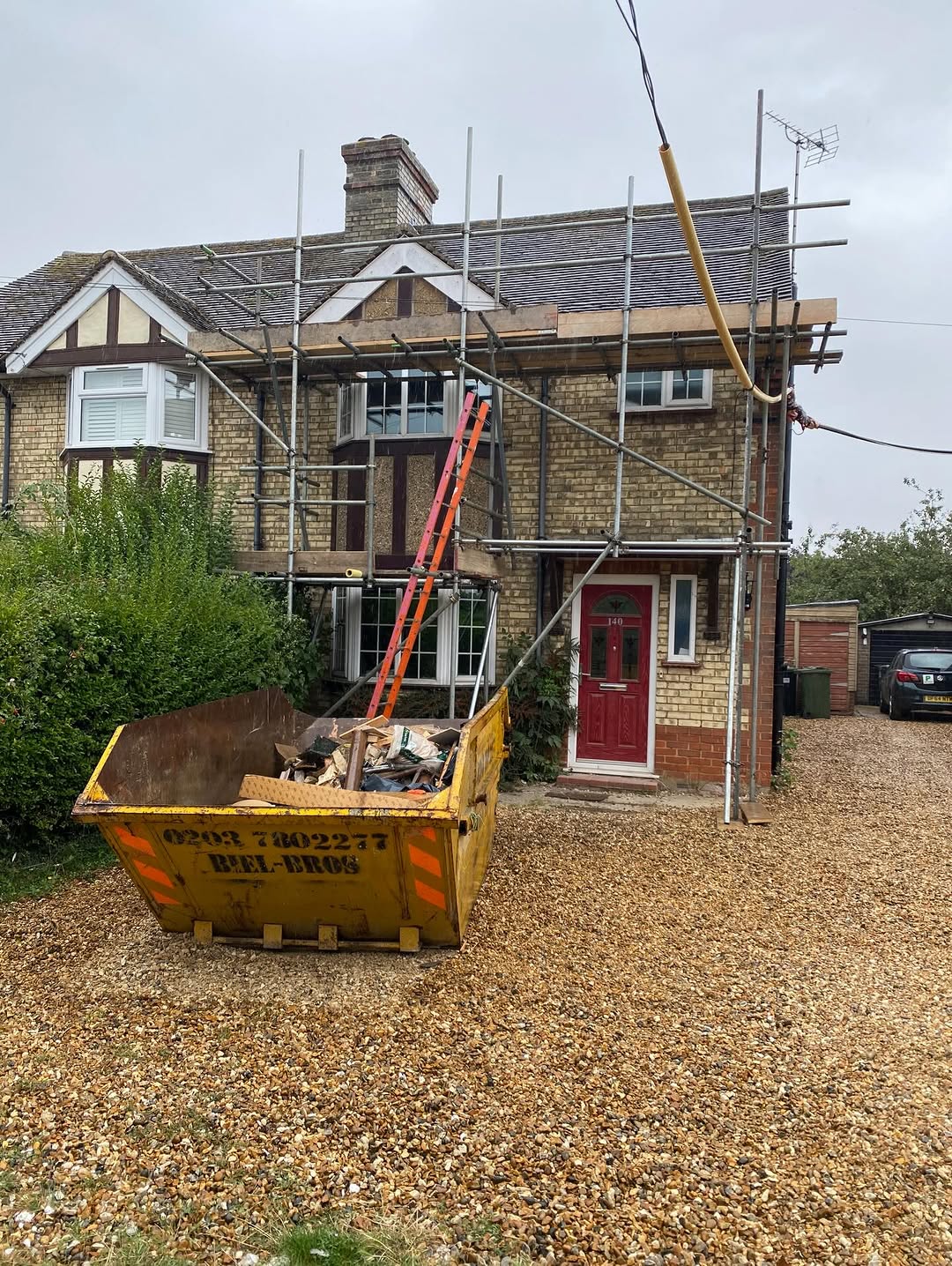 NR Scaffold Solutions residential scaffold project